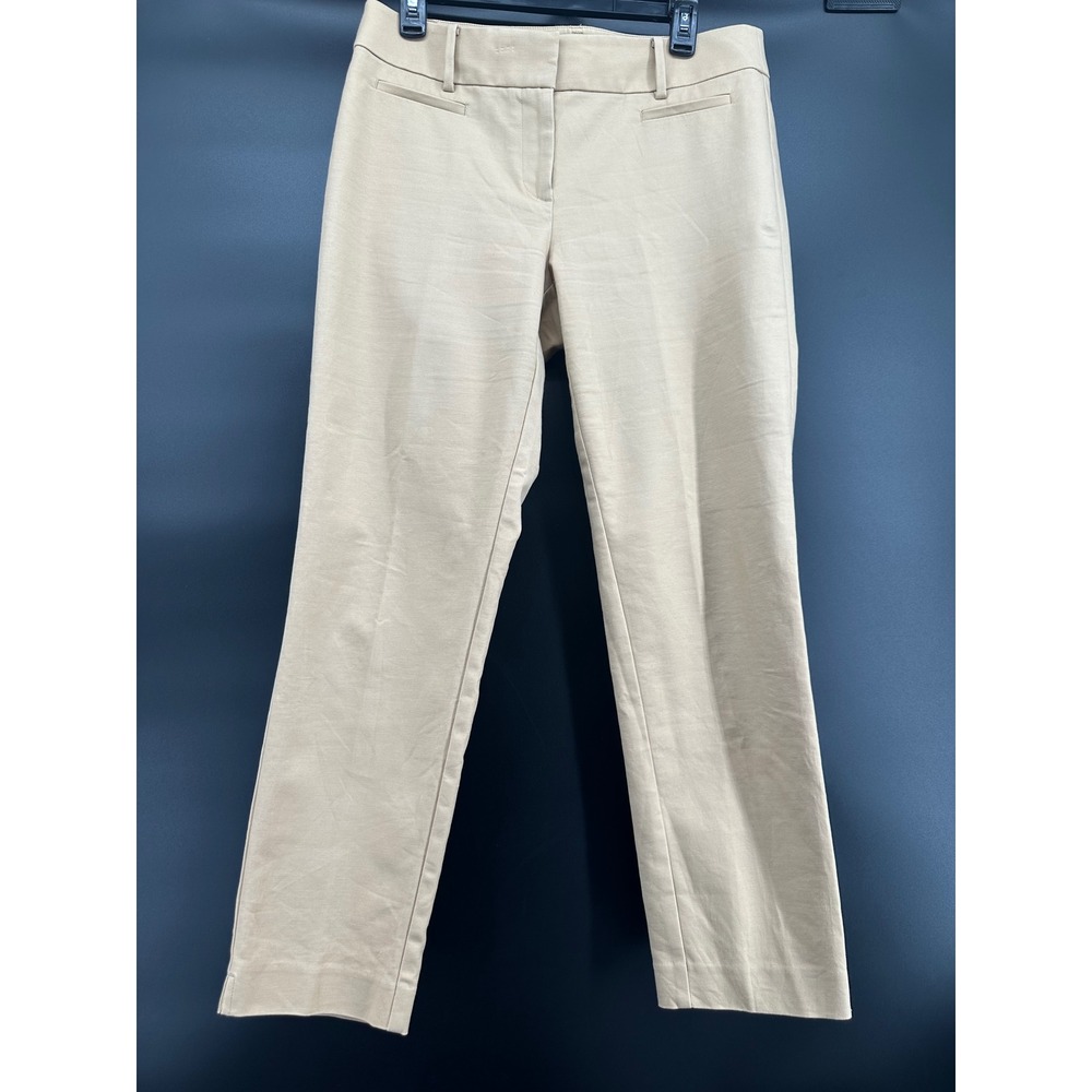 Loft Pants Womens 6T Tall Khaki The Riviera Cropped Marisa Fit Capri Ann Taylor